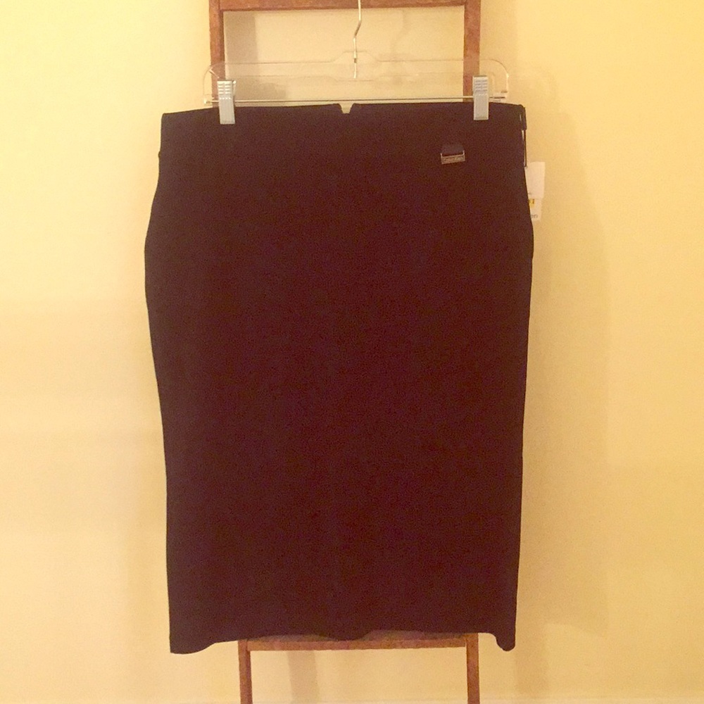 Black pencil skirt.